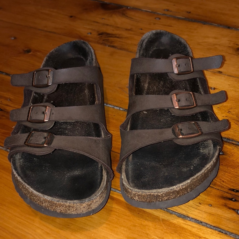 Slip on birkenstock sandals